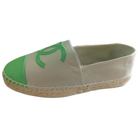 CHANEL Espadrilles Women's Beige Green