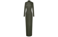 SAINT LAURENT High-Neck Knitted Maxi Dress