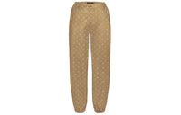 LOUIS VUITTON Knitted Sports Pants Women's Gold