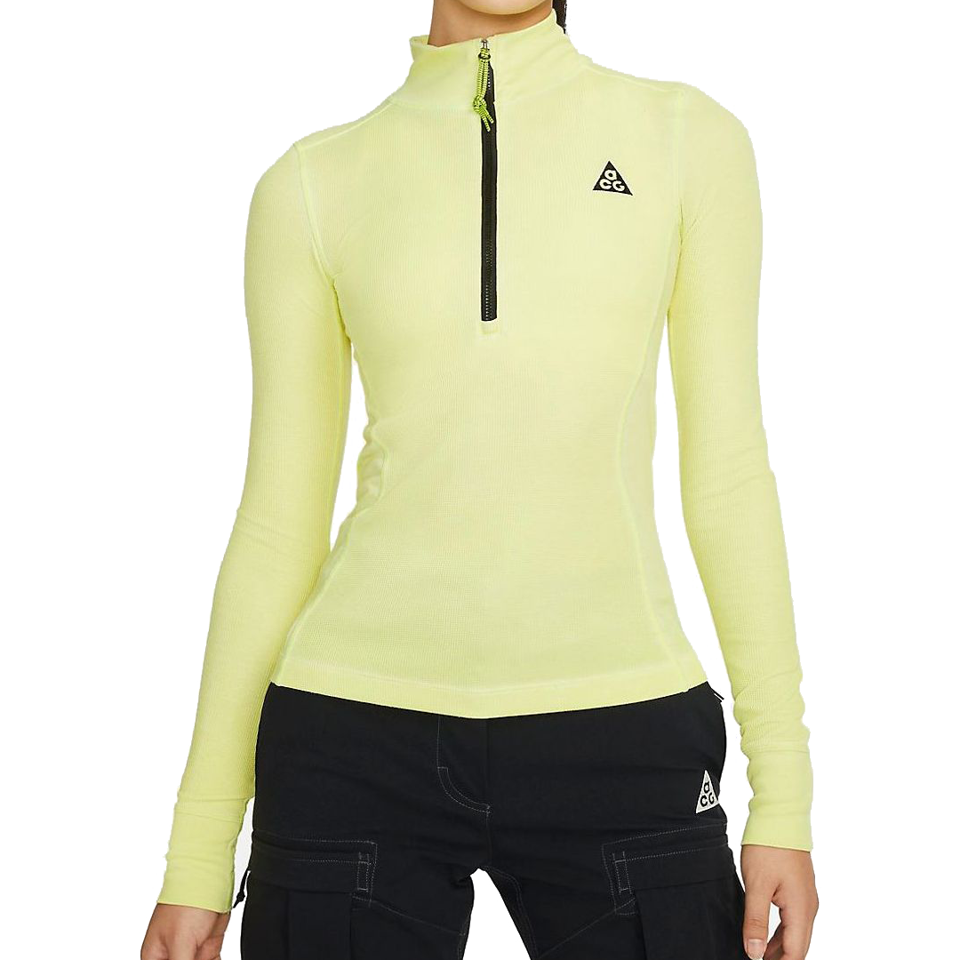 (WMNS) Nike ACG Long Sleeve Base Layer Top 'Green Yellow' DH3096-389