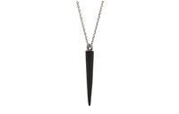 SAINT LAURENT Blackwood Necklaces Women's Silver/Black