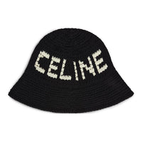 CELINE Cotton Beanies Men's Black