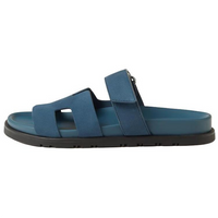 HERMES Chypre Slide Slippers Women's Blue