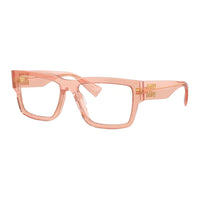 MIU MIU Acetate Rectangular Eyeglass Frames Women's Light Umber