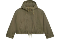 CELINE Cropped Coats Women's Army Green