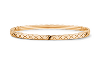 CHANEL 18K Beige Gold Bangles Women's Gold