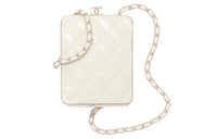 CHANEL 22c Early Spring Sheepskin Handheld Shoulder Bag Crossbody Bag Women's White