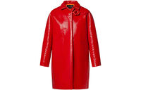 LOUIS VUITTON Double Ring Glossy Cocoon Coat