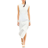 CHANEL Sleeveless Dress Women's Ivory White