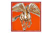 HERMES Silk Scarves Women's Red