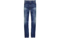 SAINT LAURENT Mid Rise Straight Leg Jeans