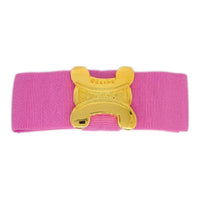 CELINE Canvas Hair Clips Women's Pink