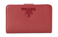 PRADA Cow Leather Wallet Regular Women's Red