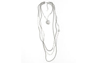 CHANEL Necklaces Women's Silver