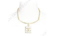 CHANEL Necklaces Women's Gold