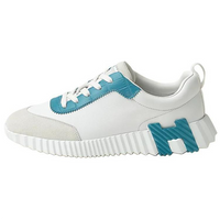 HERMES Bouncing Low-Top Casual Shoes Women's Off-white-blue