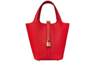 HERMES Picotin Lock Women's Heart Red