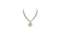 CHANEL Necklaces Women's Gold