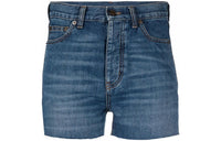 SAINT LAURENT Denim Shorts Women's Blue