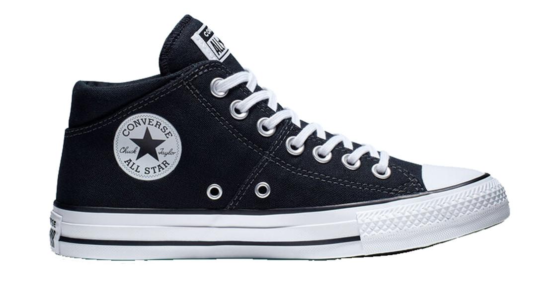 (WMNS) Converse Chuck Taylor All Star Madison Mid Canvas Black White 563512F