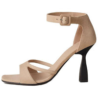 HERMES Gemma One-Strap Sandals 9.5cm Women's Brown
