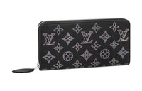 LOUIS VUITTON Zippy Wallet Mahina Monogram Black