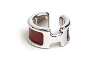 HERMES Clip-On Earrings Women's Silver