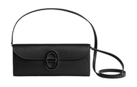 HERMES Maillon To Go Epsom Leather Wallets Shoulder Bag Crossbody Bag Regular Women's Black