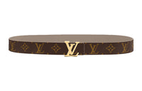 LOUIS VUITTON Leather Belts Women's Brown/Umber
