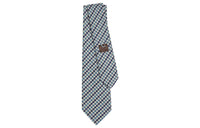 HERMES Ties Men White/Marine Blue/Sky Blue