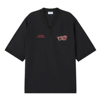 Off-White x c/o AC Milan Tech T-Shirt 'Black Red' 44MAA16QG25F001125