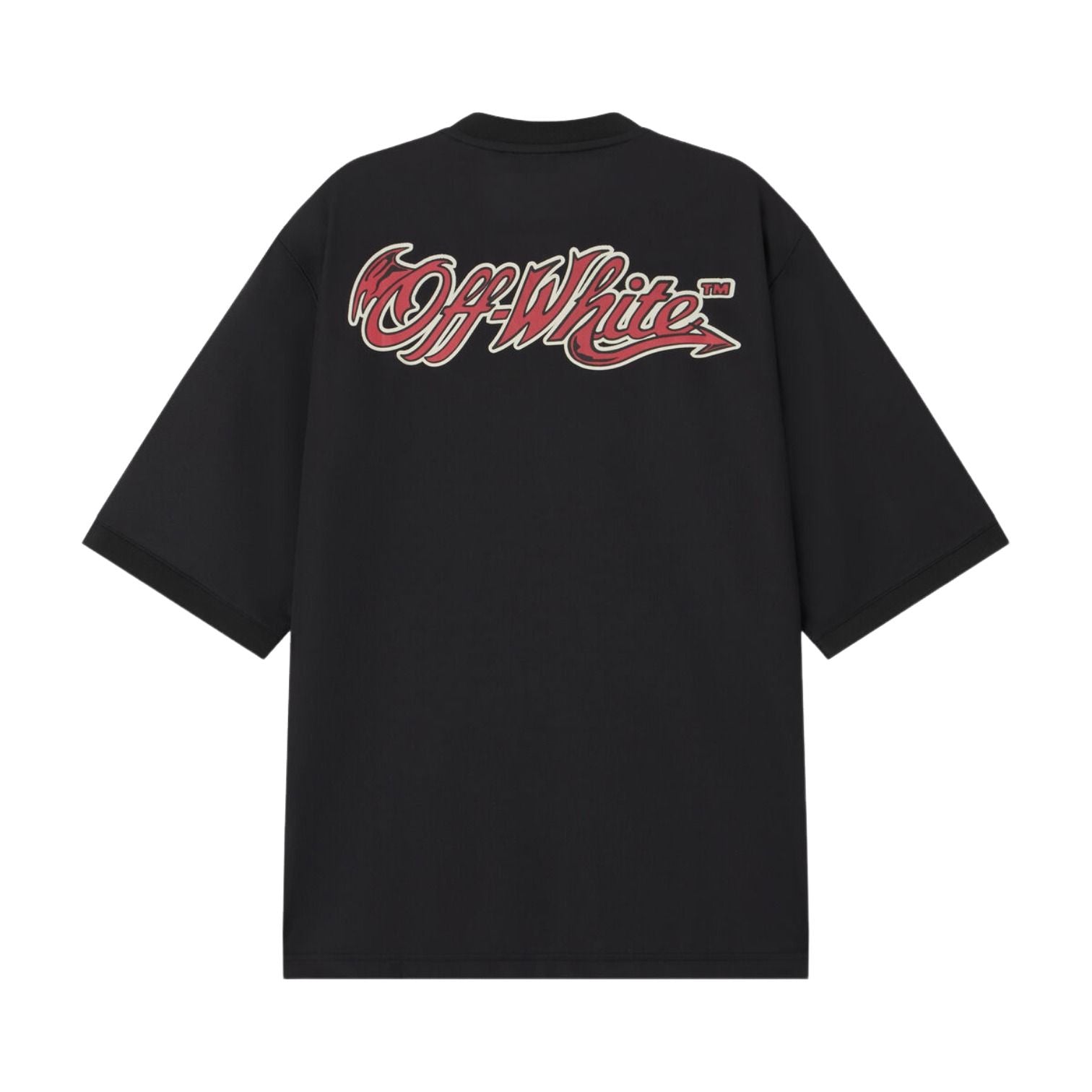 Off-White x c/o AC Milan Tech T-Shirt 'Black Red' 44MAA16QG25F001125