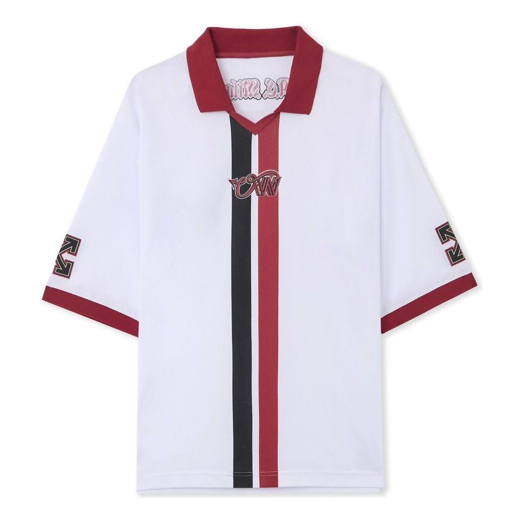 Off-White x c/o AC Milan Arrow Tech T-shirt 'White Red' 44MAA16RG25F001025