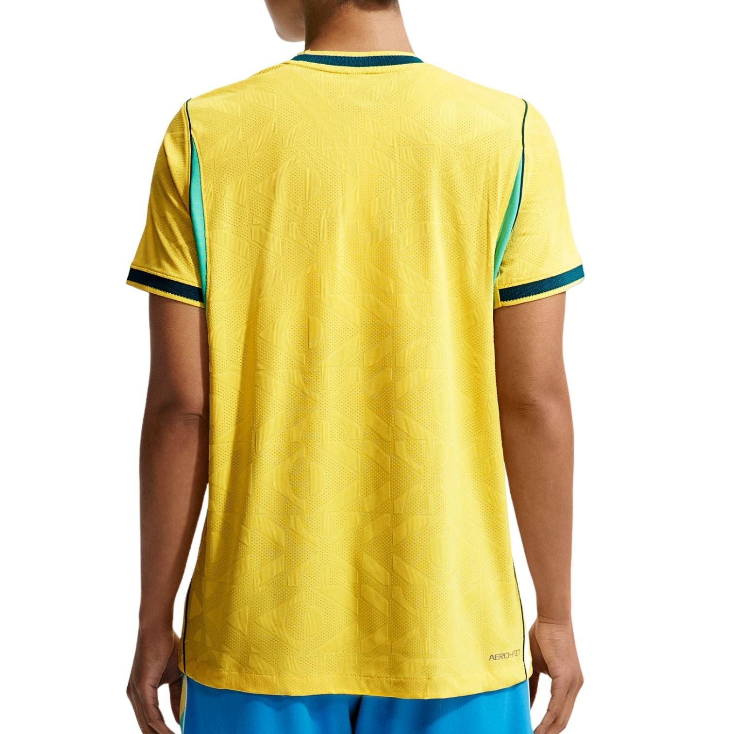 (WMNS) Nike Brazil 2026 Match Home Aero-FIT Authentic Jersey 'Canary Light Menta Geode Teal' IB5231-724