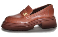 CHANEL Loafers Women's Light Brown