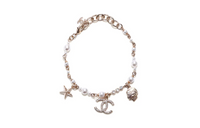 CHANEL Gold Plated Bracelets Women's