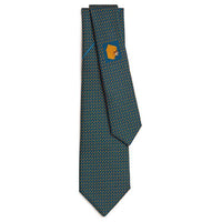 HERMES Silk Ties Men's Marine Blue