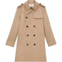 SAINT LAURENT Trench Coat Men's Khaki