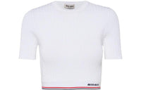 MIU MIU Crop Tops Women's White