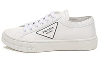 PRADA Low Top Skateboard Shoes Women's White