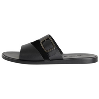 Loro Piana Slide Slippers Men's Black