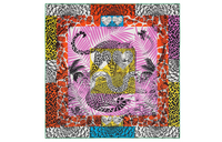 HERMES Silk Scarves Women's Red