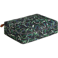 HERMES Travelsilk Silk Storage Bag Women's 89 Noir Black