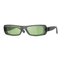 CHANEL Resin Rectangular Sunglasses Unisex Green