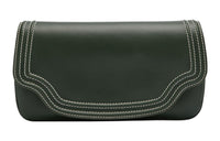 Loro Piana Calfskin Handheld Shoulder Bag Women's Deep Emerald