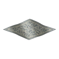 HERMES Cashmere Knit Scarves Men's Blue