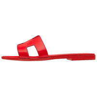 HERMES Oran Slide Slippers Women's Balinese Red