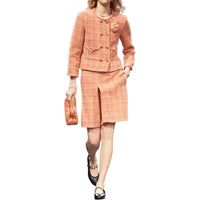 CHANEL 24 Fall And Winter Casual Short Skirts Women's Orange