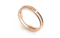 HERMES Karat Gold Rings Unisex Rose Gold