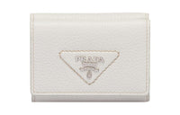 PRADA Leather Wallet Men's White